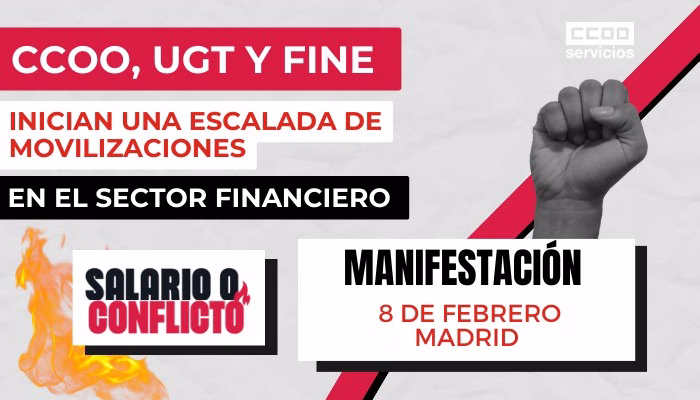 Iniciamos una escalada de movilizaciones en el sector financiero
