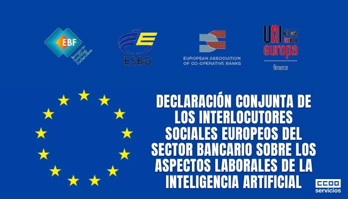 Declaración conjunta de los interlocutores sociales europeos del sector bancario sobre los aspectos laborales de la IA