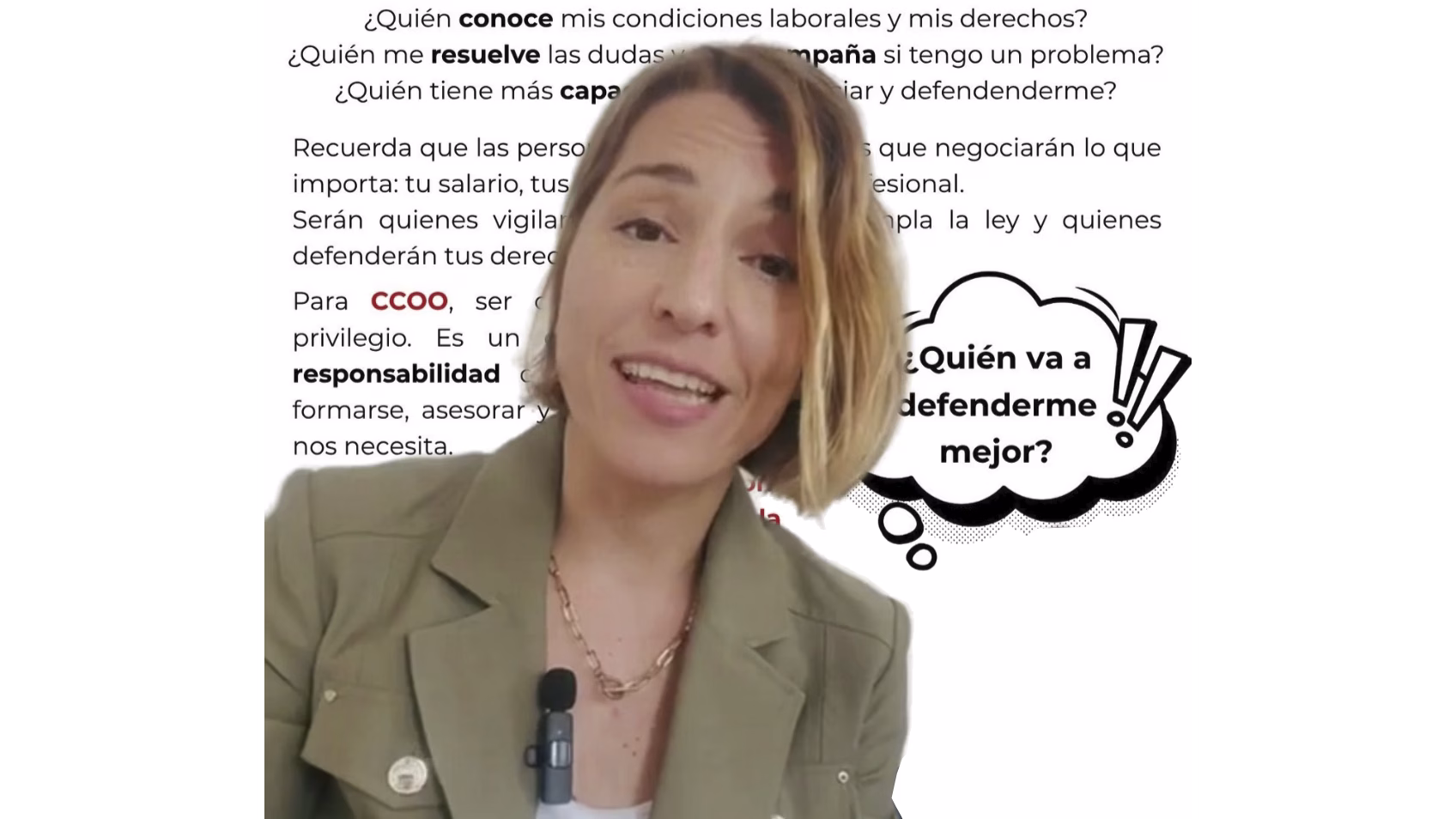 Que luchen por mejorar tus condiciones laborales, no tiene precio